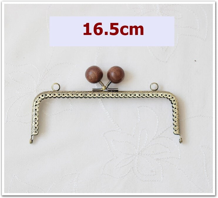 Antique Bronze Purse Frame Metal Vintage Brown Snap Clasp For Bag Sewing Clutch Handbag Making Findings Hardware Supply Accessories 8-25cm