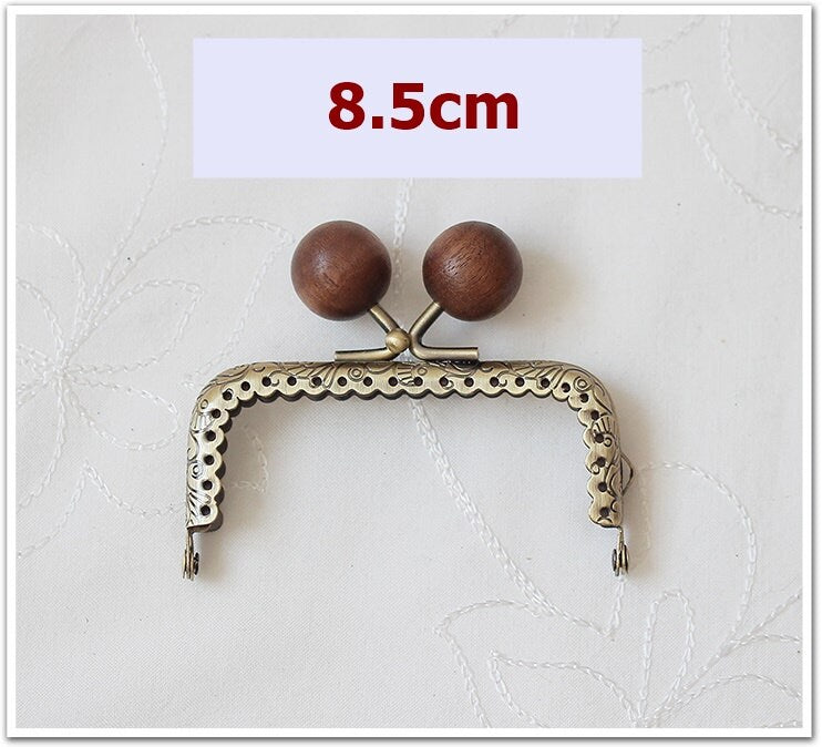 Antique Bronze Purse Frame Metal Vintage Brown Snap Clasp For Bag Sewing Clutch Handbag Making Findings Hardware Supply Accessories 8-25cm