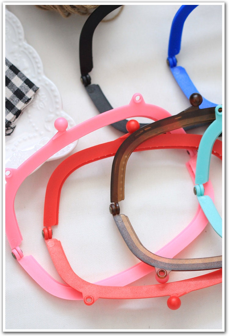 Multicolor Purse Frame Plastic Color Pattern Snap Clasp For Bag Sewing Clutch Handbag Making Findings Hardware Supply Accessories 16cm
