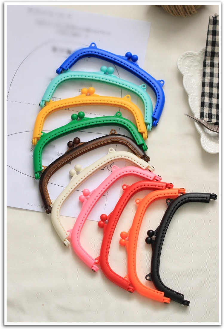 Multicolor Purse Frame Plastic Color Pattern Snap Clasp For Bag Sewing Clutch Handbag Making Findings Hardware Supply Accessories 16cm