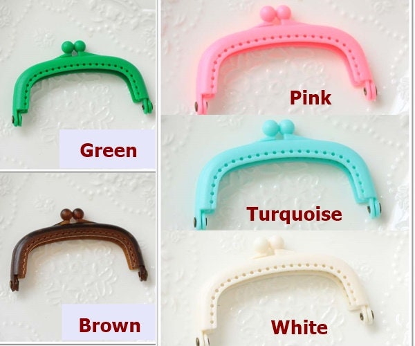 Multicolor Purse Frame Plastic Color Pattern Snap Clasp For Bag Sewing Clutch Handbag Making Findings Hardware Supply Accessories 8.5cm