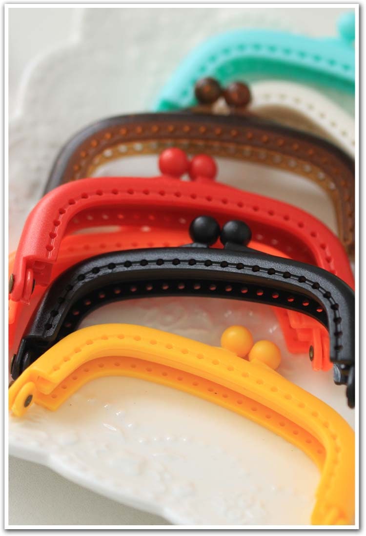 Multicolor Purse Frame Plastic Color Pattern Snap Clasp For Bag Sewing Clutch Handbag Making Findings Hardware Supply Accessories 8.5cm