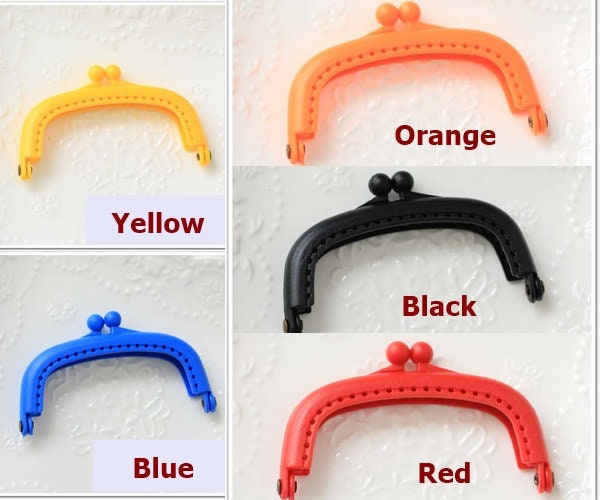 Multicolor Purse Frame Plastic Color Pattern Snap Clasp For Bag Sewing Clutch Handbag Making Findings Hardware Supply Accessories 8.5cm