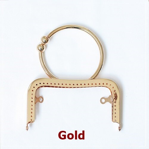 Silver Gold Bronze Purse Frame Metal Vintage Snap Clasp For Bag Sewing Clutch Handbag Making Findings Hardware Supply Accessories 12.5cm