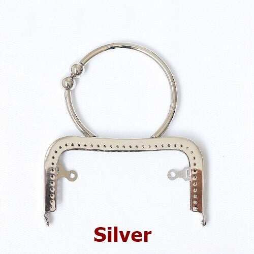 Silver Gold Bronze Purse Frame Metal Vintage Snap Clasp For Bag Sewing Clutch Handbag Making Findings Hardware Supply Accessories 12.5cm