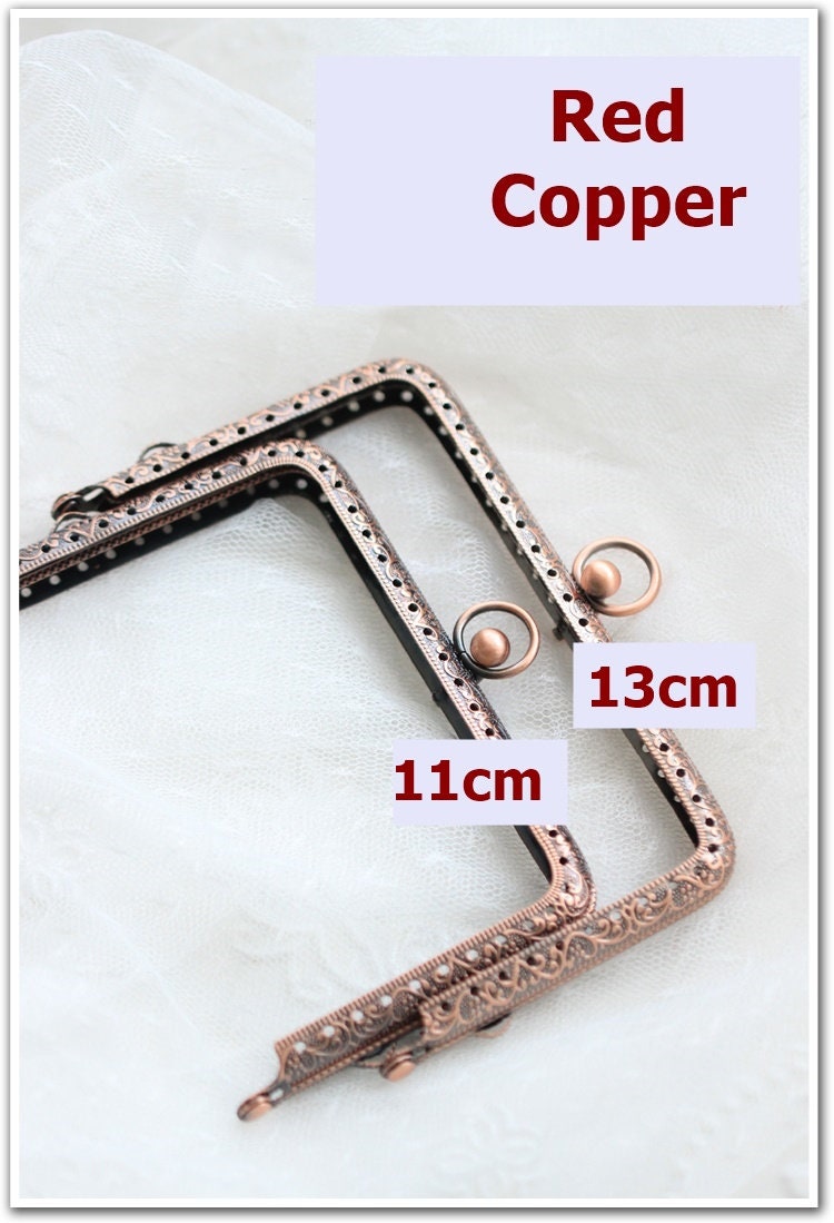 Silver Gold Bronze Purse Frame Metal Vintage Snap Clasp For Bag Sewing Clutch Handbag Making Findings Hardware Supply Accessories 11-13cm