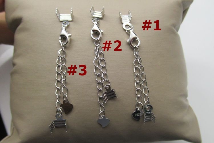 Sterling Silver Cord End Clamp Crimps Lobster Clasp Chain 3 5 6 mm Bracelet Findings for Handmade Pure Fine Jewelry Making Wholesale Bulk