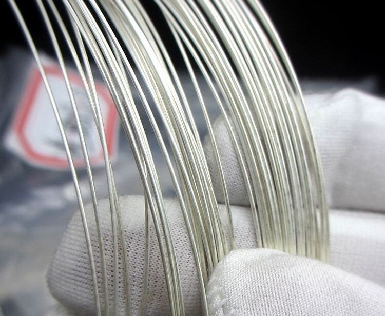 Sterling Silver Wire 26; 24; 23; 21; 20; 18 gauge by 10cm Wire Findings for Handmade Pure Fine Jewelry Making Wholesale Bulk