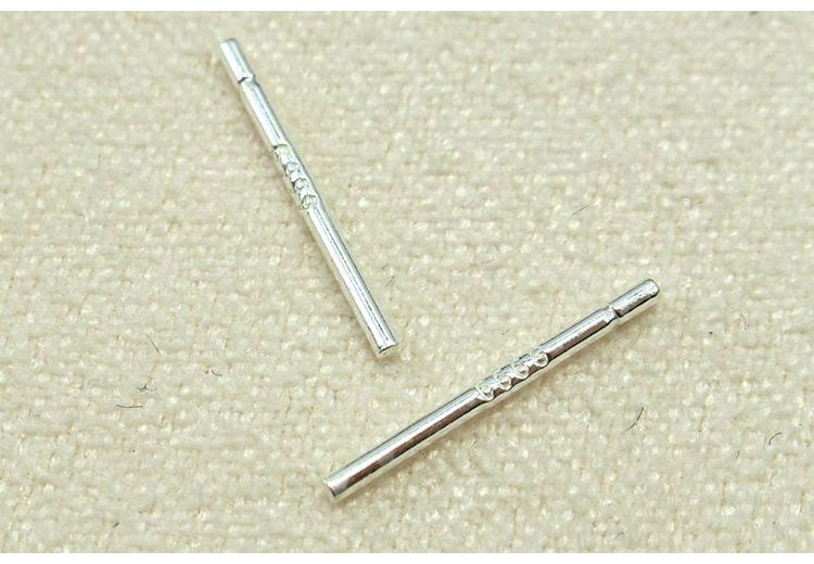 Sterling Silver Earrings Sticks Posts, Studs for Soldering 0.75x11mm Earring Findings for Handmade Pure Fine Jewelry Making Wholesale Bulk