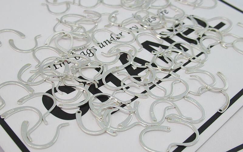 Sterling Silver Fish Hook Earring Wires 11x19mm Earring Findings for  Handmade Pure Fine Jewelry Making Wholesale Bulk -  Canada