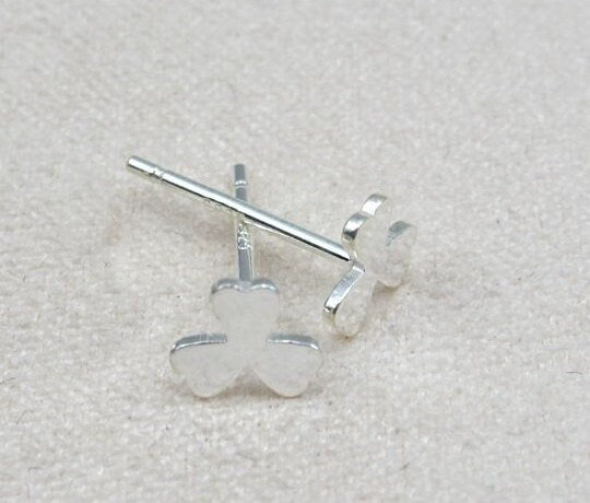 Sterling Silver Earrings Sticks Posts Clover Studs for Soldering 5mm Earring Findings for Handmade Pure Fine Jewelry Making Wholesale Bulk