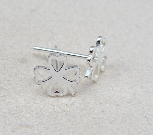 Sterling Silver Earrings Sticks Posts Flower Studs for Soldering 7mm Earring Findings for Handmade Pure Fine Jewelry Making Wholesale Bulk