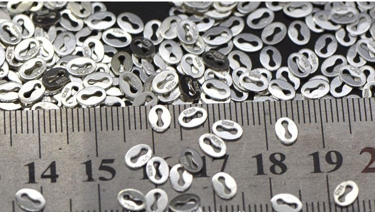 Oval Clasp Connector 4x5mm 925 Sterling Silver Chain Findings for Handmade Jewelry Making Wholesale Bulk