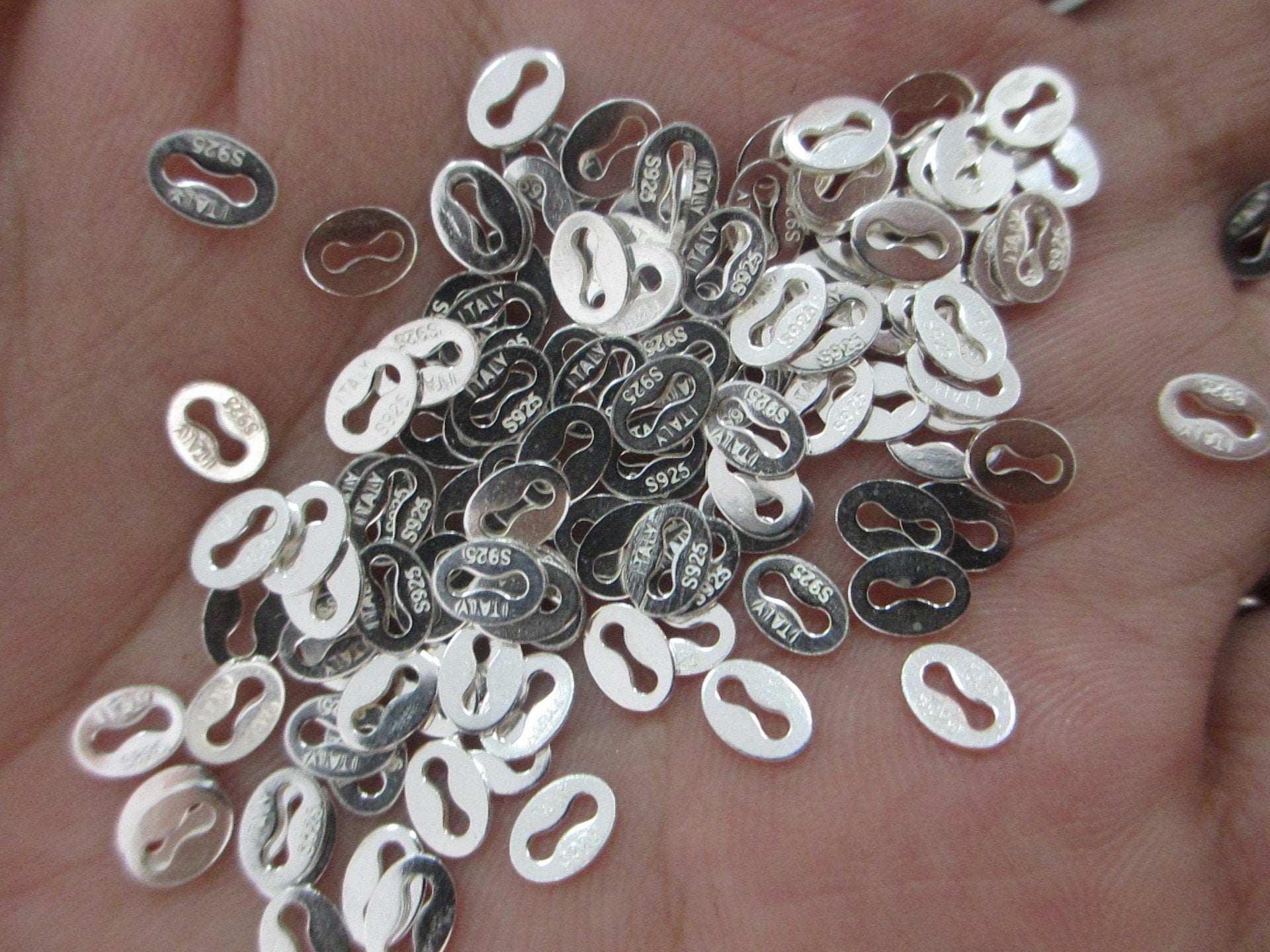 Oval Clasp Connector 4x5mm 925 Sterling Silver Chain Findings for Handmade Jewelry Making Wholesale Bulk