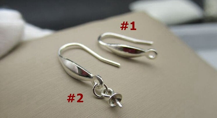 Sterling Silver Fish Hook Earring Wires 12mm Earring Findings for Handmade Pure Fine Jewelry Making Wholesale Bulk