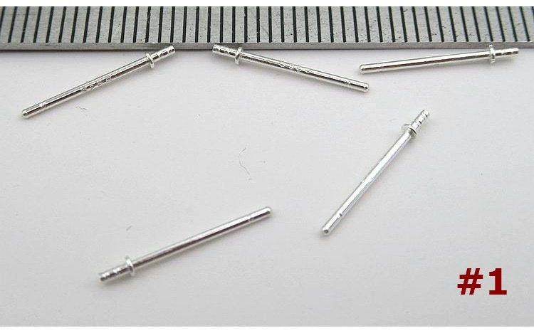 Sterling Silver Earrings Sticks Posts, Studs for Soldering 0.7x13mm Earring Findings for Handmade Pure Fine Jewelry Making Wholesale Bulk