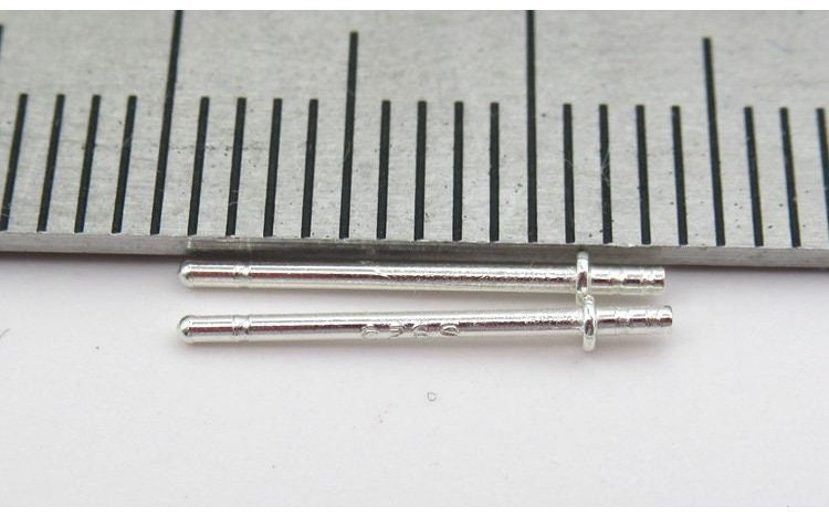 Sterling Silver Earrings Sticks Posts, Studs for Soldering 0.7x13mm Earring Findings for Handmade Pure Fine Jewelry Making Wholesale Bulk