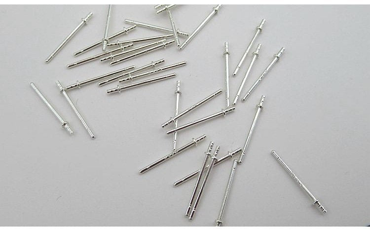 Sterling Silver Earrings Sticks Posts, Studs for Soldering 0.7x13mm Earring Findings for Handmade Pure Fine Jewelry Making Wholesale Bulk