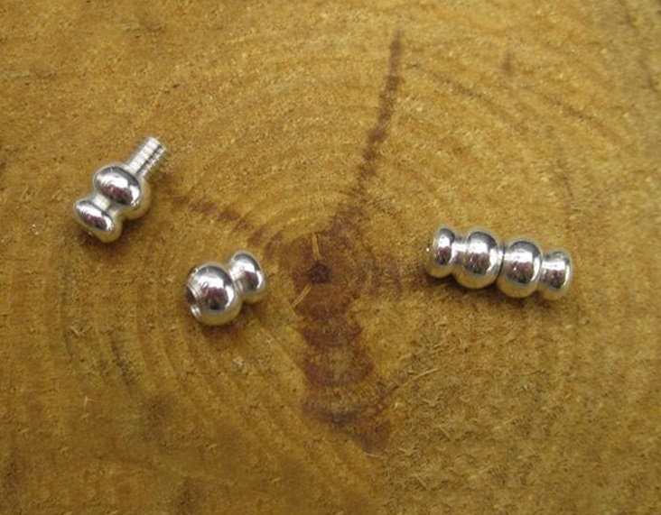 Sterling Silver Tube Screw Clasp 5x11mm Chain Findings for Handmade Pure Fine Jewelry Making Wholesale Bulk