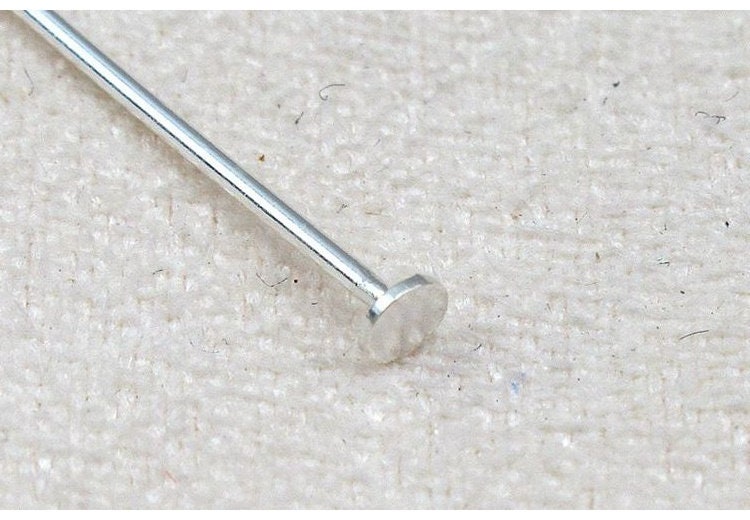 Sterling Silver Head Pins 15 20 25 30 50 mm Earring Findings for Handmade Pure Fine Jewelry Making Wholesale Bulk