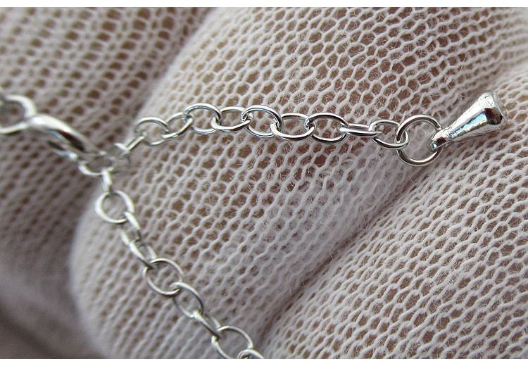 Sterling Silver Cable Satellite Bracelet Setting Chain Clasp 20сm Bracelet Findings for Handmade Pure Fine Jewelry Making Wholesale Bulk