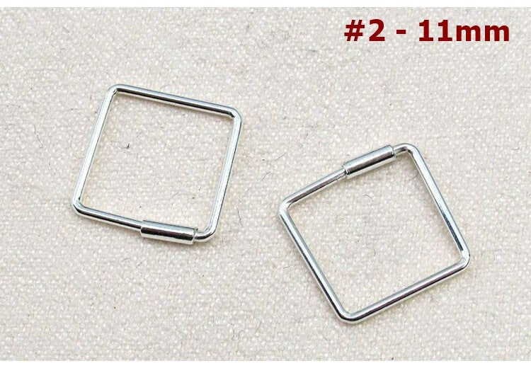 Cutout Triangle Square Hexagon Earring Hooks Hoops 11-22 mm 925 Sterling Silver Wires Charms Findings for Handmade Jewelry Making Wholesale