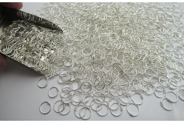 Sterling Silver Hoop Earrings 8 9 10 11mm Earring Findings for Handmade Pure Fine Jewelry Making Wholesale Bulk