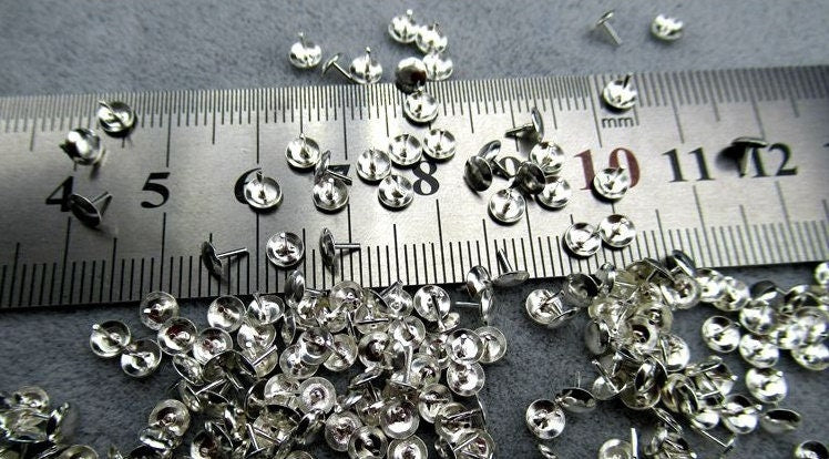 Bead Cap Pin 2.5 3 4 mm 925 Sterling Silver Findings for Handmade Pure Fine Jewelry Making Wholesale Bulk