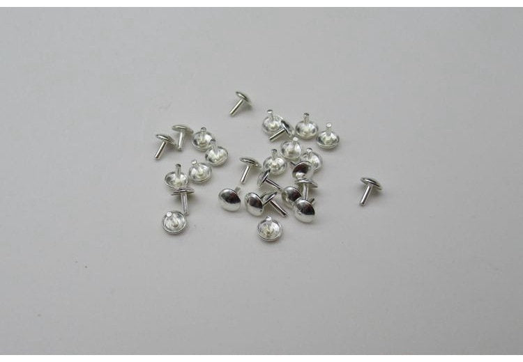 Bead Cap Pin 2.5 3 4 mm 925 Sterling Silver Findings for Handmade Pure Fine Jewelry Making Wholesale Bulk