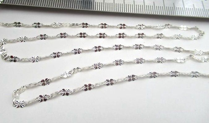 Sterling Silver Cable Cross Butterfly Chain 2.5mm by 10cm Chain Findings for Handmade Pure Fine Jewelry Making Wholesale Bulk