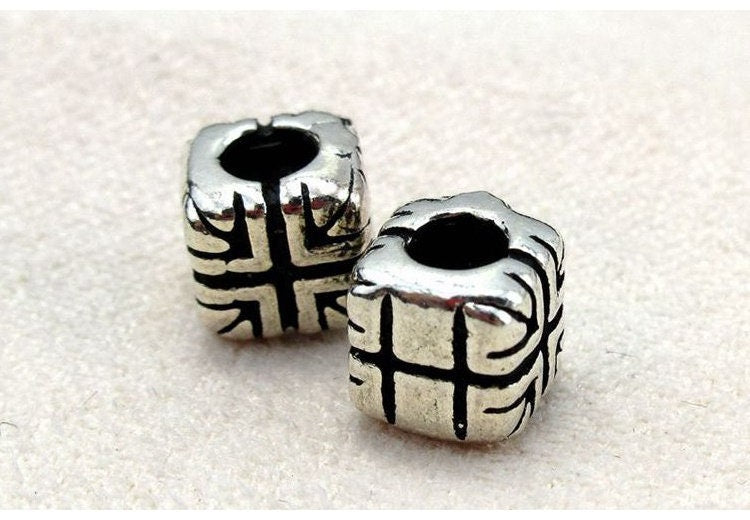 Sterling Silver Cube Spacer Beads 5.8mm Bracelet Findings for Handmade Pure Fine Jewelry Making Wholesale Bulk