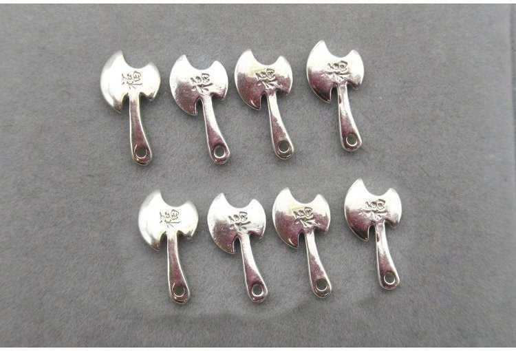 Sterling Silver Axe Charm Pendant 7.7x15.2mm Charms Findings for Handmade Pure Fine Jewelry Making Wholesale Bulk