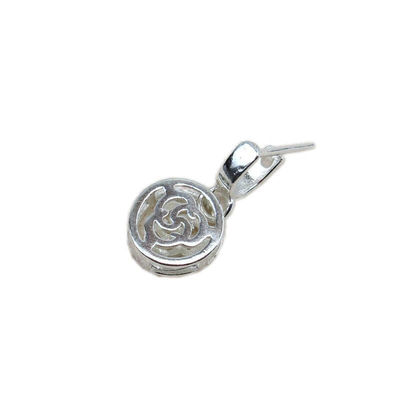 Sterling Silver Pinch Bail 3x3; 3.7x3.7; 5x6mm Pendant Findings for Handmade Pure Fine Jewelry Making Wholesale Bulk