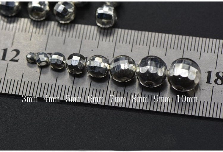 Sterling Silver Round Spacer Beads 3 4 5 6 7 8 9 10 mm Beads Findings for Handmade Pure Fine Jewelry Making Wholesale Bulk