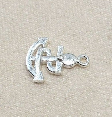 Sterling Silver Anchor Charm Pendant 9x11mm Charms Findings for Handmade Pure Fine Jewelry Making Wholesale Bulk