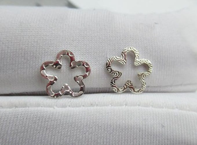 Sterling Silver Flower Charm Pendant 8mm Charms Findings for Handmade Pure Fine Jewelry Making Wholesale Bulk