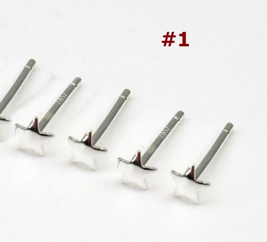 Sterling Silver Earrings Sticks Posts Star Head Studs 3x3mm Earring Findings for Handmade Pure Fine Jewelry Making Wholesale Bulk