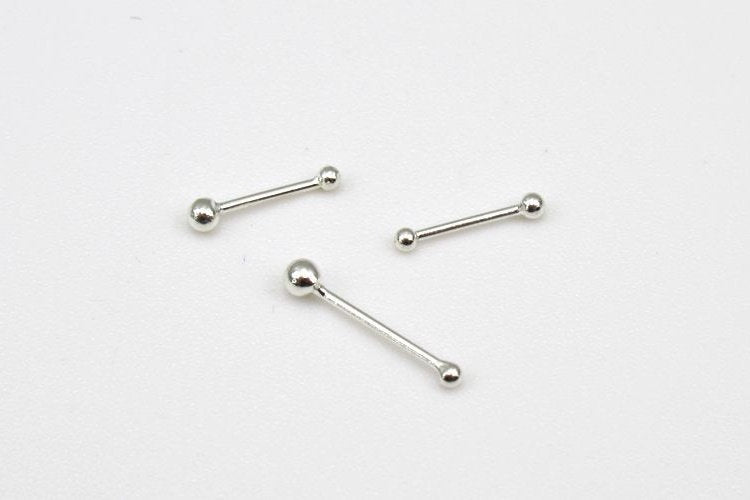 Balls Stud Earrings 925 Sterling Silver 7; 7.2; 9.6mm Earring for Handmade Jewelry Making Wholesale Bulk