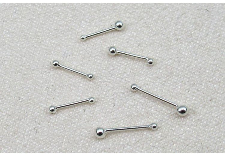 Balls Stud Earrings 925 Sterling Silver 7; 7.2; 9.6mm Earring for Handmade Jewelry Making Wholesale Bulk