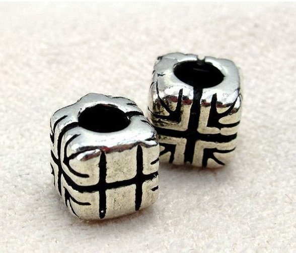 Sterling Silver Cube Spacer Beads 5.8mm Bracelet Findings for Handmade Pure Fine Jewelry Making Wholesale Bulk