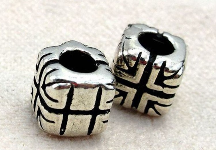 Sterling Silver Cube Spacer Beads 5.8mm Bracelet Findings for Handmade Pure Fine Jewelry Making Wholesale Bulk