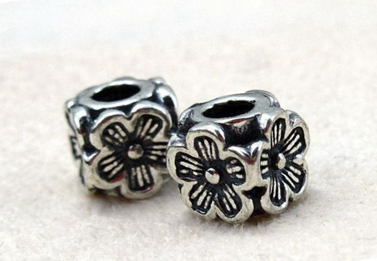 Sterling Silver Cube Spacer Beads 4.9mm Bracelet Findings for Handmade Pure Fine Jewelry Making Wholesale Bulk