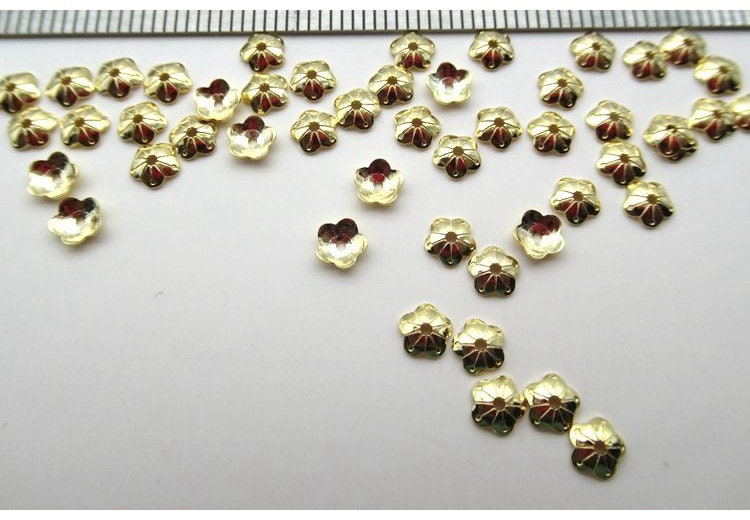 Sterling Silver Flower Bead Cap 4 mm Beads Findings for Handmade Pure Fine Jewelry Making Wholesale Bulk