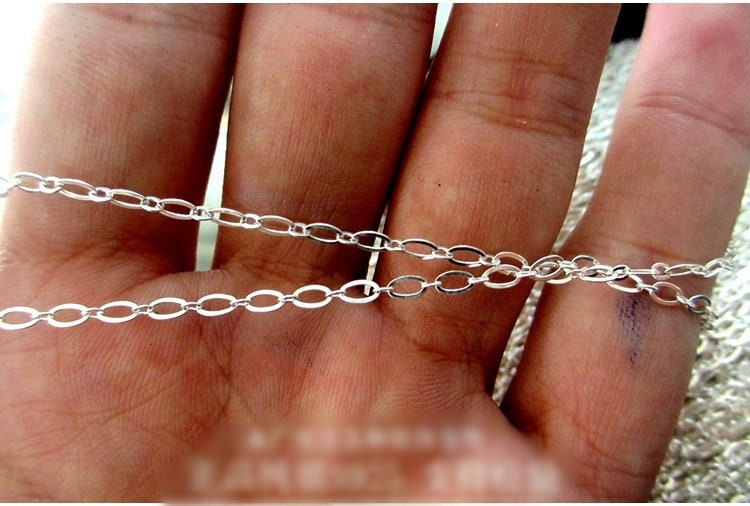 Sterling Silver Cable Cross Chain by 10mm Chain Findings for Handmade Pure Fine Jewelry Making Wholesale Bulk