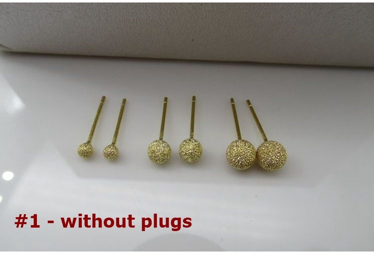 Earring Ball Posts Studs Sterling Silver 3 4 5 mm Findings for Handmade Pure Fine Jewelry Making Wholesale Bulk