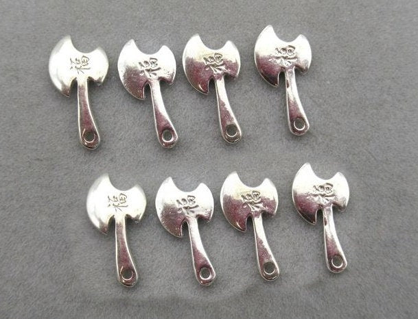 Sterling Silver Axe Charm Pendant 7.7x15.2mm Charms Findings for Handmade Pure Fine Jewelry Making Wholesale Bulk