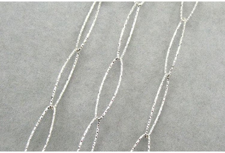 Sterling Silver Oval Chain 5x18mm by 10cm Chain Findings for Handmade Pure Fine Jewelry Making Wholesale Bulk