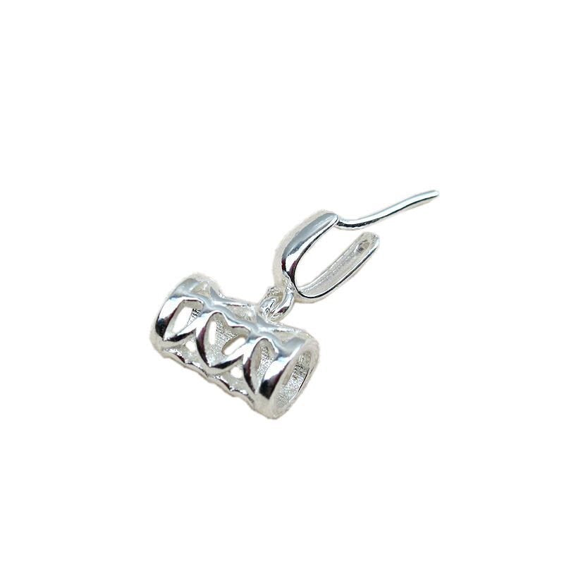 Sterling Silver Pinch Bail 3x3; 3.7x3.7; 5x6mm Pendant Findings for Handmade Pure Fine Jewelry Making Wholesale Bulk