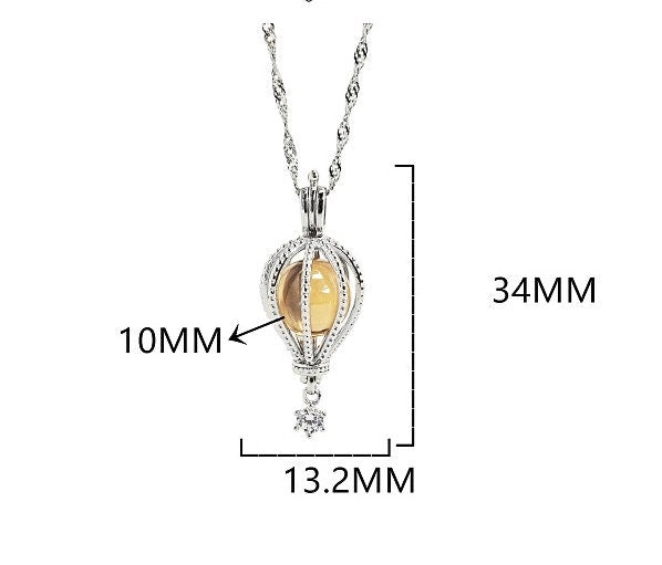 Necklace Pendant Blank Setting Сage Charm 13x34mm Sterling Silver Fine 925 For One Bead No Prong DIY Jewelry Finding Wholesale 1pc