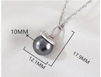 Necklace Pendant Blank Setting Flower Charm 18mm Sterling Silver White Gold Fine 925 For One Pearl Prong DIY Jewelry Finding Wholesale 1pc